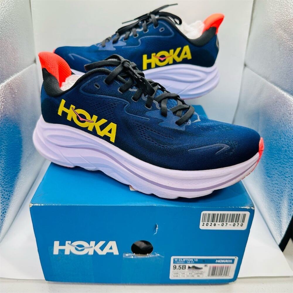 HOKA Clifton 10 Women's Running Shoes Midnight Blue Size 9.5 B